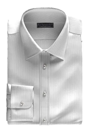 BASIC TC ホワイト ドビー ストライプ (Y-100121)