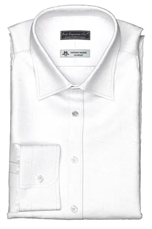 THOMAS MASON JOURNEY リネン ホワイト ネップ無地(Y100768)*NEW