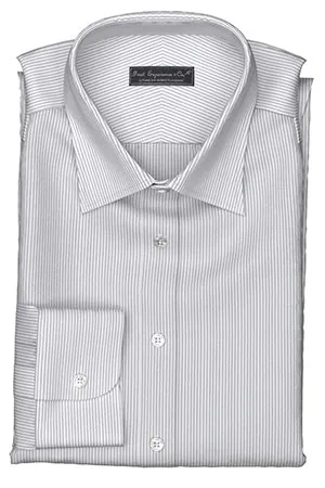 Wrinkle Free グレー ストライプ(TY100881)