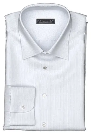 WRINKLE FREE TC グレー ドビーストライプ(Y100952)