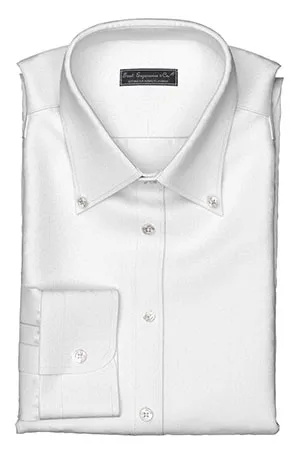 WRINKLE FREE TC ホワイト オックスフォード(Y100975)