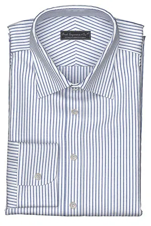 COOLMAX Ecomade ネイビー グループストライプ(TY102123)