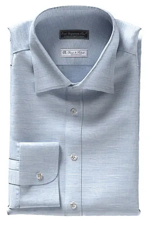 GRANDI&RUBINELLI 綿麻ネイビー ネップ(Y102345)