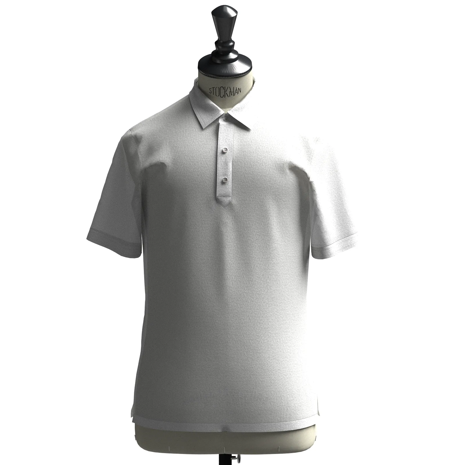 ALBINI-COTTON ホワイト鹿の子BIZPOLO(TK102562)