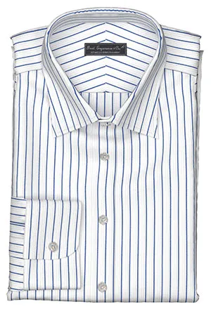 GIZA ネイビー＆ドビー ストライプ(Y102678)