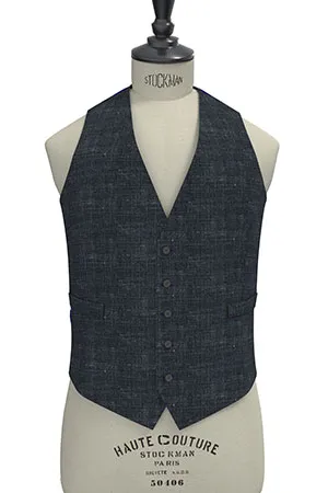 WOOL&LINEN　ネイビーネップ(MK102882)