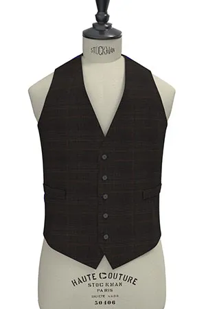 ACTIVE SUMMER COMFORT ブラウン グレンチェック(MK102828)