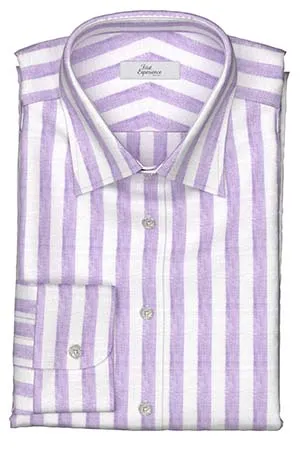 Calro Basetti リネン　パープルボールドストライプ(Y102965)*NEW