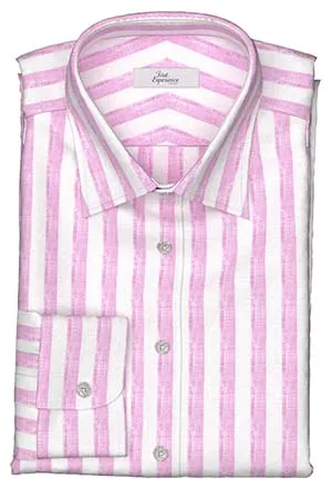 Calro Basetti リネン　ピンクボールドストライプ(Y102966)*NEW