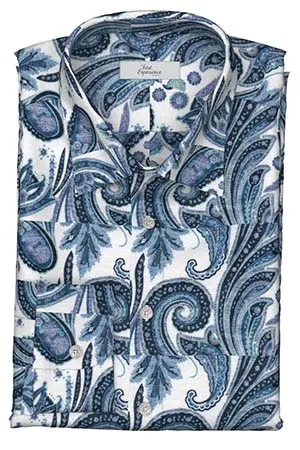 TEXTA リネン　ペイズリープリント(Y102982)*NEW