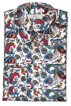 TEXTA ペイズリー柄プリント(Y103022)*NEW*