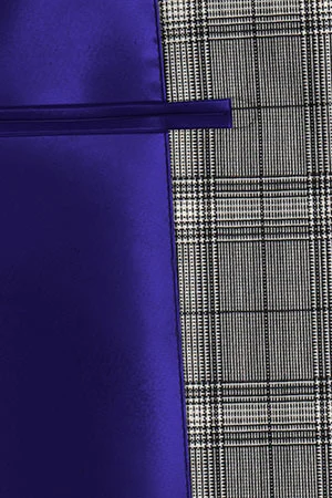 REDA Super120s グレー格子(103068)