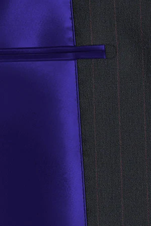 E.THOMAS Super120s ダークネイビーピンストライプ(103083)