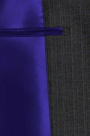 Loro Piana　グレーピンストライプ(103039)