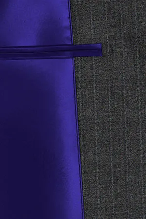 BASIC STRECH Super110s グレーストライプ(103145)