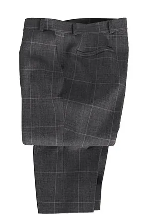 REDA MOHAIR Super150s グレーウインドペン(103050)