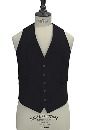 Loro Piana ネイビーピンストライプ(103034)