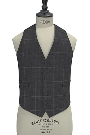 REDA MOHAIR Super150s グレーウインドペン(103050)