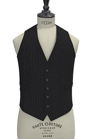 BASIC Super120s チャコールグレーストライプ(103138)