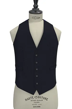 BASIC STRECH Super110s ネイビーストライプ(103142)