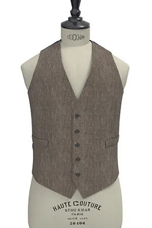 BASIC STRECH LINEN混 ベージュツイル(103195)