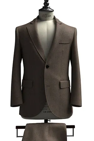 CANONICO Super110s グレージュツイル(103242)