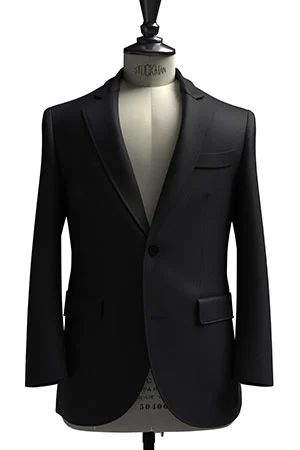 CANONICO MOHAIR ネイビー無地(103244)