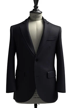 CANONICO MOHAIR ネイビー無地(103245)