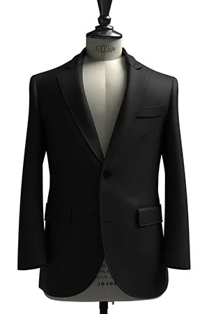 CANONICO Super110s ブラックツイル(103252)