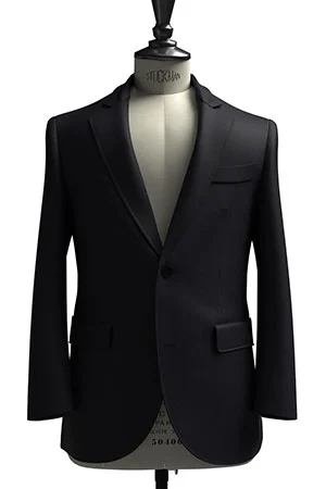 CANONICO ネイビー フランネル(103270)