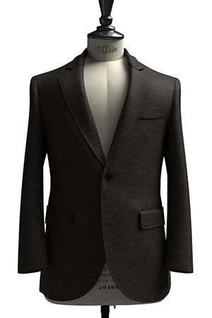 CANONICO ブラウン メランジ フランネル(103275)