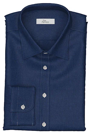 HUDDERS FIELD Rugby Tropical ダークブルー リネン (103291)