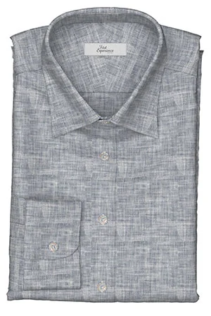 HUDDERS FIELD Rugby Shirting グレーリネン (103300)