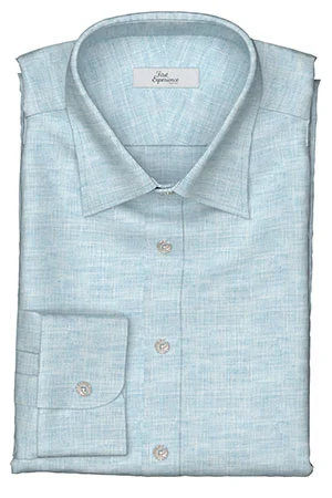 HUDDERS FIELD Rugby Shirting サックス リネン (103304)