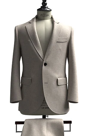 HUDDERS FIELD CASUAL サンド メランジ リネン (103326)