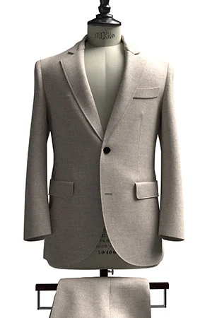 HUDDERS FIELD CASUAL サンド 平織 リネン (103331)