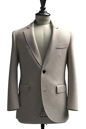 HUDDERS FIELD CASUAL サンド メランジ リネン (103326)