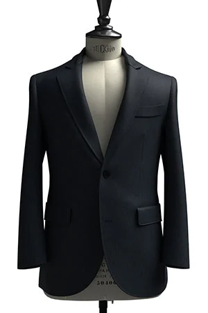 HUDDERS FIELD CASUAL ダークネイビー 平織 リネン (103334)