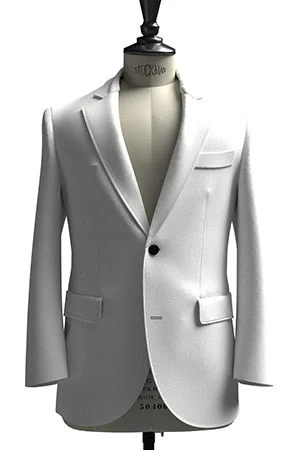 HUDDERS FIELD CASUAL ホワイト 平織 リネン (103339)