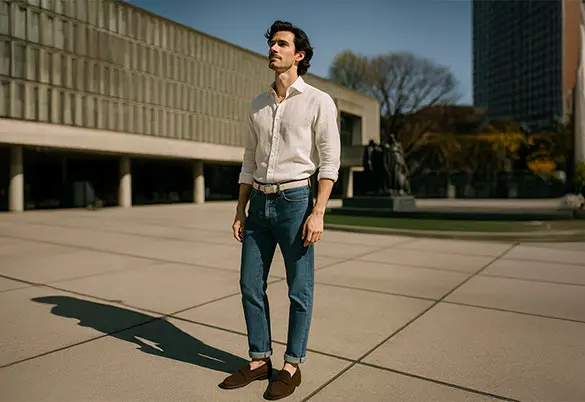 Redefining the Polo — With Albini Elegance.
