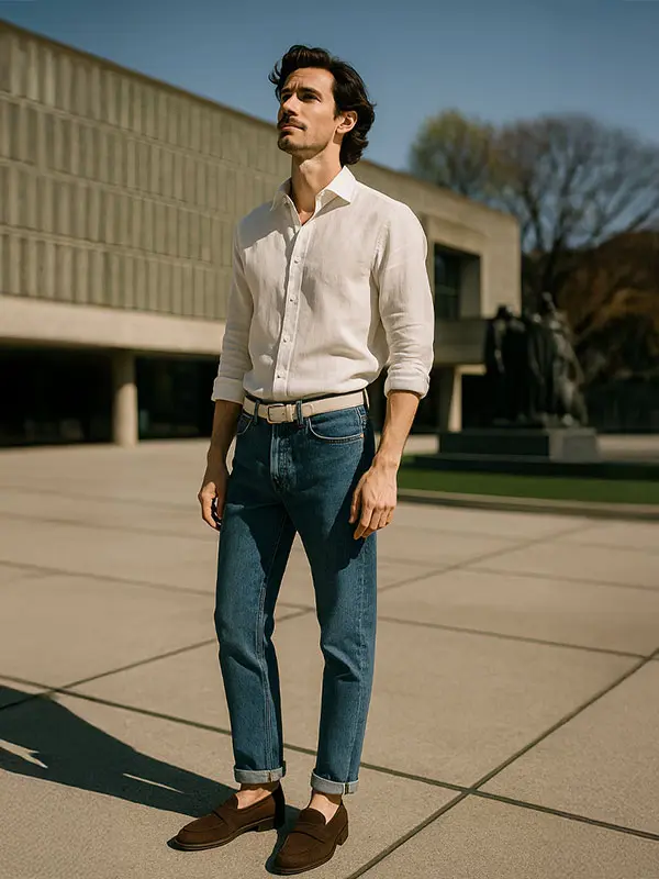 Redefining the Polo — With Albini Elegance.