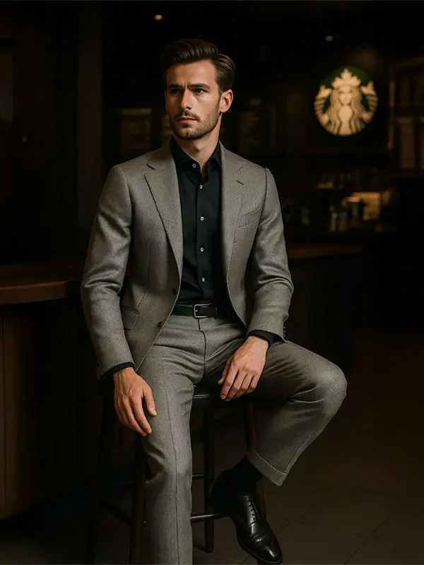 CANONICO VINTAGE HERRINGBONE SUIT
