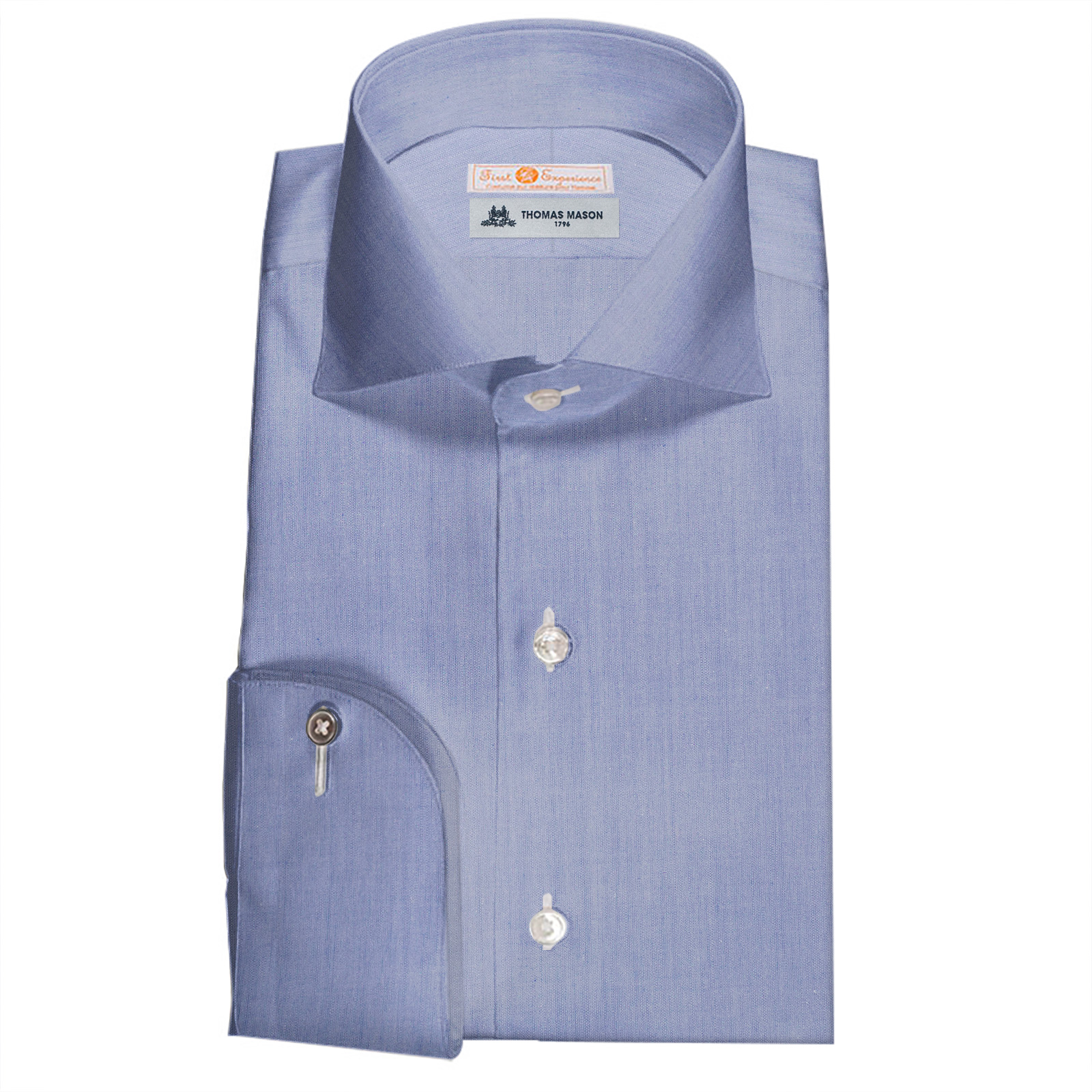 ALLEGE THOMAS MASON シャギーシャツブルゾン Lサックスブルー