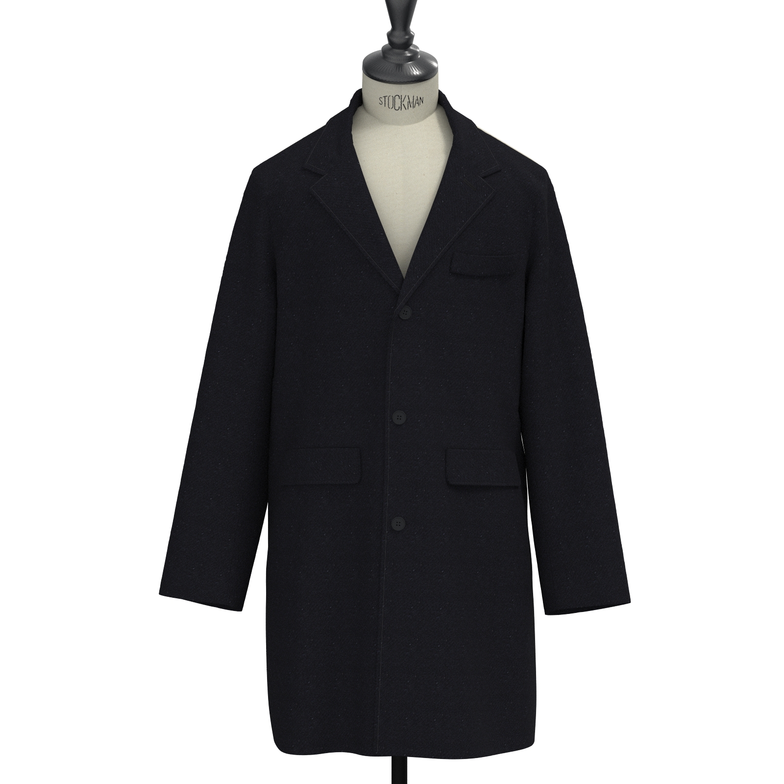 オーダーコート Harris Tweed ネイビー ツイル ツイード (PN-NB99752