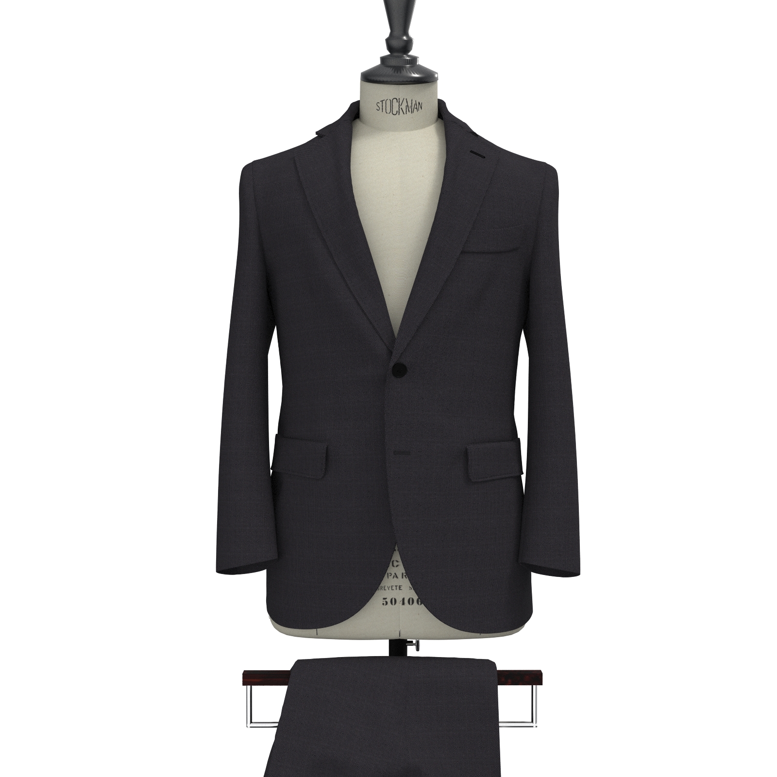 オーダースーツ Zegna TRAVELLER ブラック&チャコール