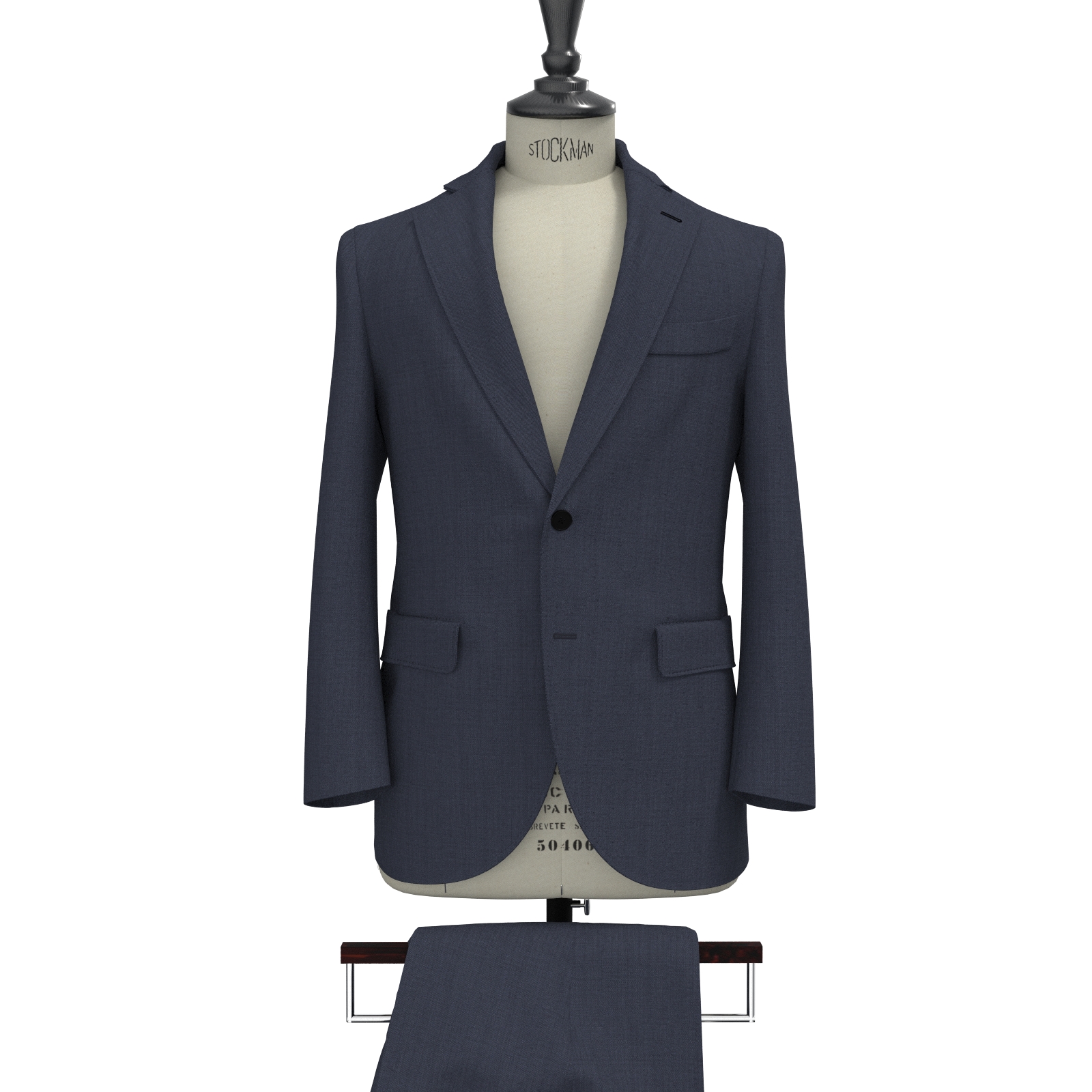 オーダースーツ Zegna TROFEO ネイビーブルー メランジ(PN