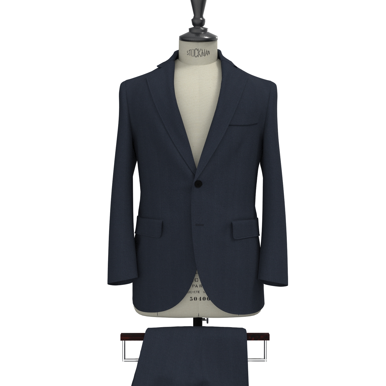 オーダースーツ Zegna Cashco コットン カシミヤ ネイビー