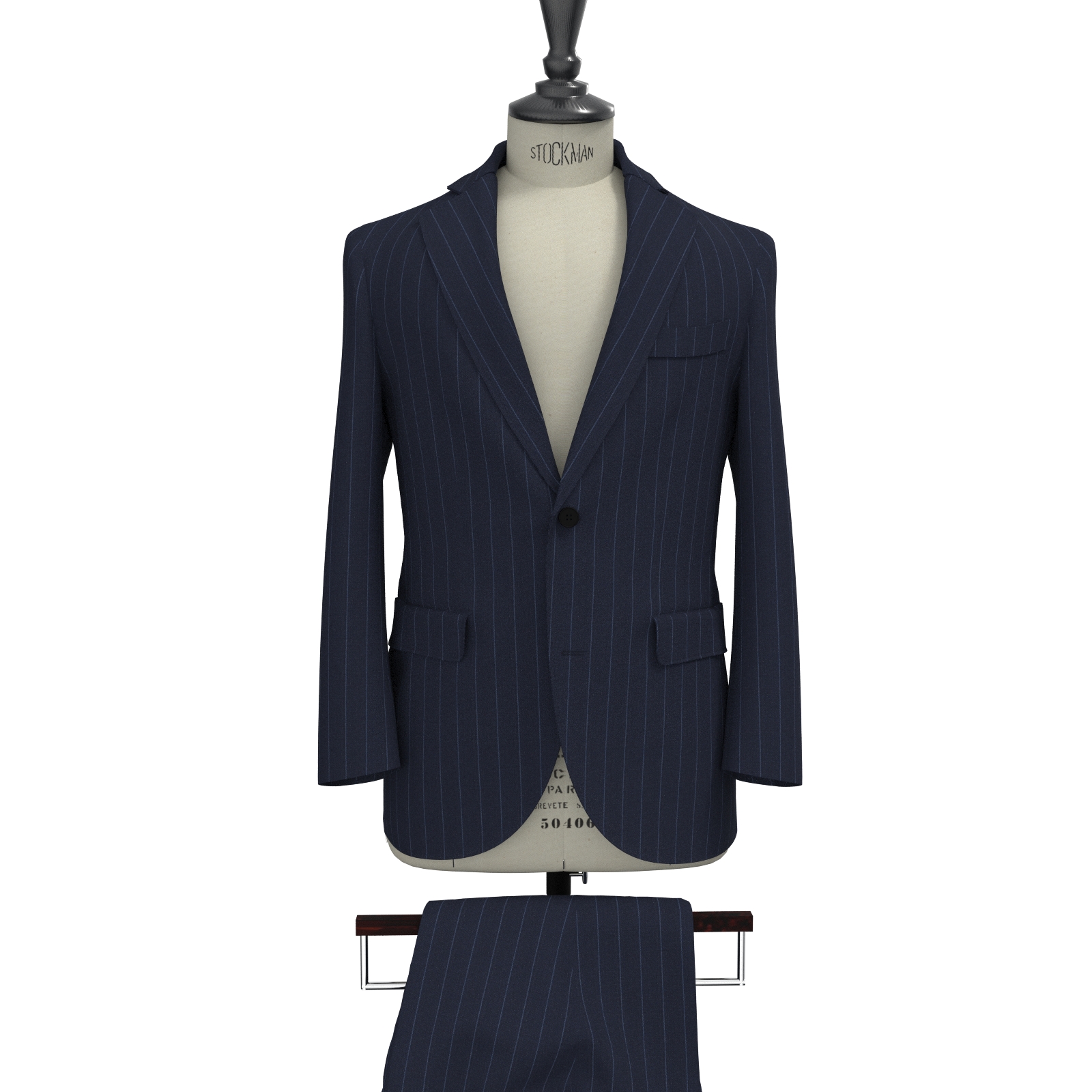 オーダースーツ Ermenegildo Zegna ISLAND FLEECEネイビー