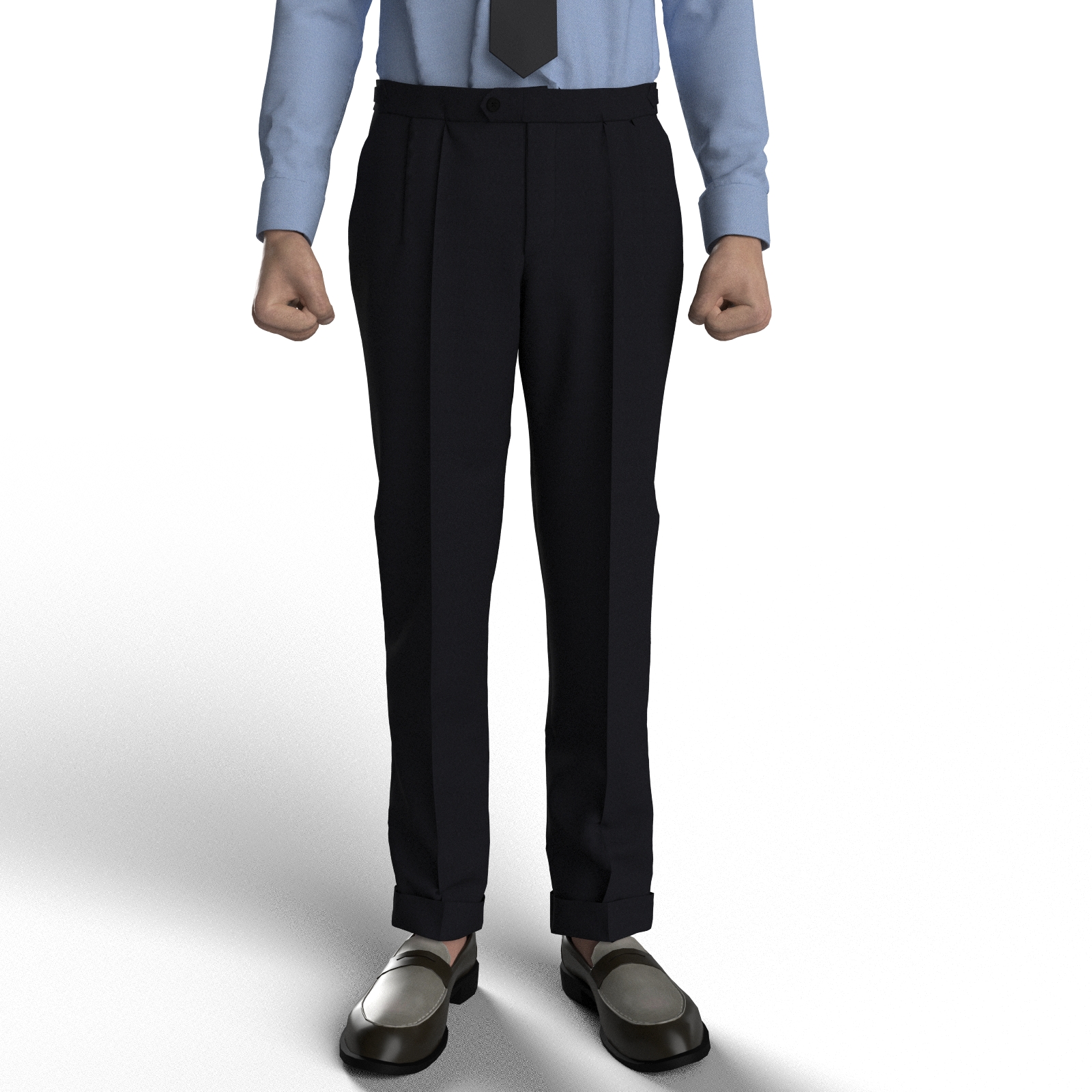 オーダーパンツPREMIUM SAXONYネイビー ツイル(MK101168)｜FIRST