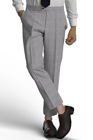 Spence Bryson Tyrone Light Gray/White Linen(KG98379)